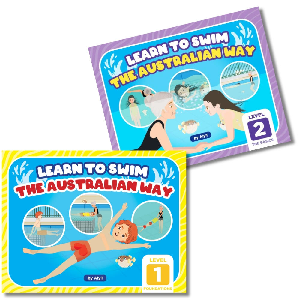 Level 1 and 2 Learn To Swim Books For Kids Childrens swimming books